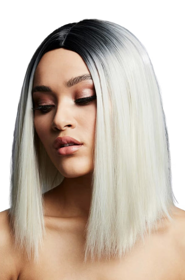 Fever Kylie Wig, Two Toned Blend, Ice Blonde